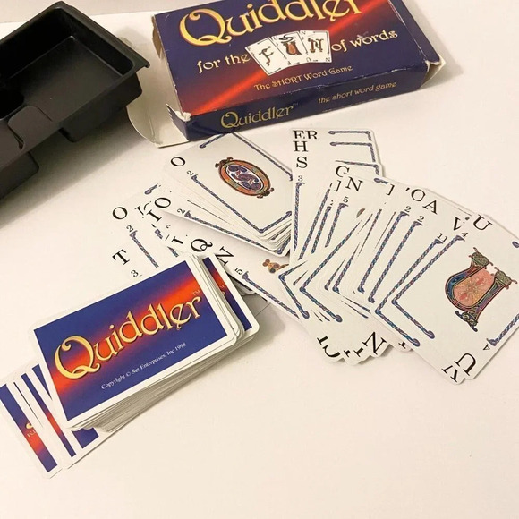 Vintage 1998 Quiddler Card Game For The Fun Of Words The Short Word Game - Picture 7 of 12